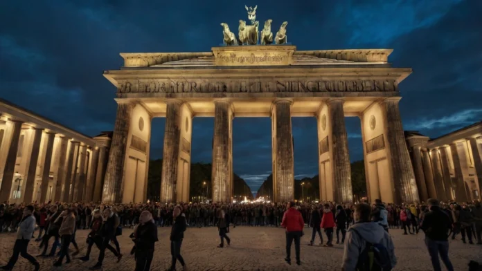 demonstration berlin heute brandenburger tor